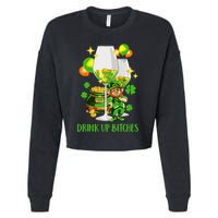 Bitches Drink Up Cropped Pullover Crew