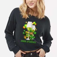 Bitches Drink Up Cropped Pullover Crew