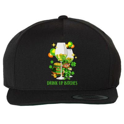 Bitches Drink Up Wool Snapback Cap