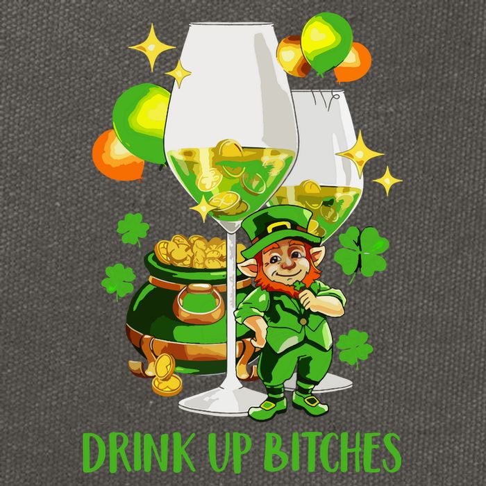 Bitches Drink Up Cotton Canvas Backpack