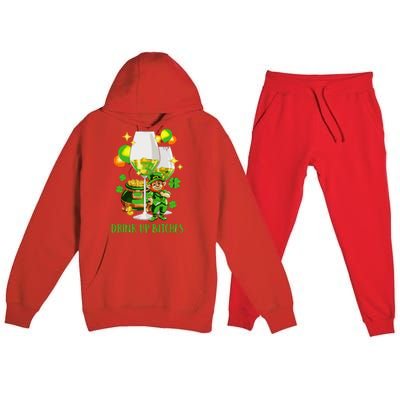 Bitches Drink Up Premium Hooded Sweatsuit Set