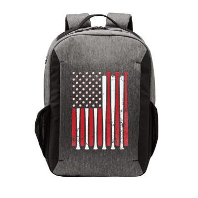 Baseball Dad USA US Flag Baseball Vector Backpack