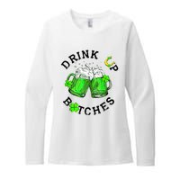 Bitches Drink Up Funny St. PatrickS Day Beer Lover Womens CVC Long Sleeve Shirt