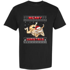 Bearded Dragon Ugly Christmas Lizards Lovers Gift Garment-Dyed Heavyweight T-Shirt