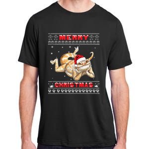 Bearded Dragon Ugly Christmas Lizards Lovers Gift Adult ChromaSoft Performance T-Shirt