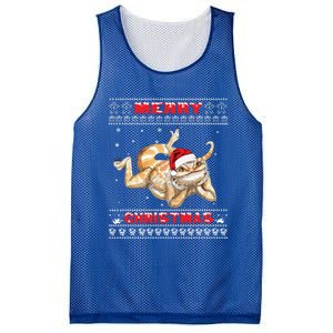 Bearded Dragon Ugly Christmas Lizards Lovers Gift Mesh Reversible Basketball Jersey Tank