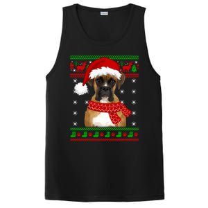 Boxer Dog Ugly Sweater Christmas Puppy Dog Lover Gift PosiCharge Competitor Tank