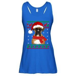 Boxer Dog Ugly Sweater Christmas Puppy Dog Lover Gift Ladies Essential Flowy Tank