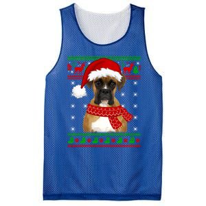 Boxer Dog Ugly Sweater Christmas Puppy Dog Lover Gift Mesh Reversible Basketball Jersey Tank