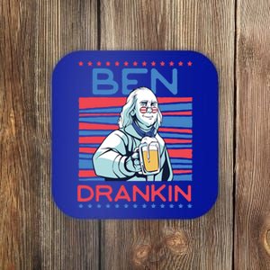 Ben Drankin Us Beer President Benjamin Franklin Cool Gift Coaster