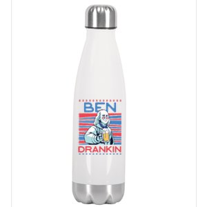 Ben Drankin Us Beer President Benjamin Franklin Cool Gift Stainless Steel Insulated Water Bottle