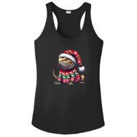 Bearded Dragon Ugly Sweater Santa Hat Christmas Ladies PosiCharge Competitor Racerback Tank