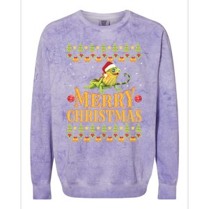 Bearded Dragon Ugly Christmas Colorblast Crewneck Sweatshirt