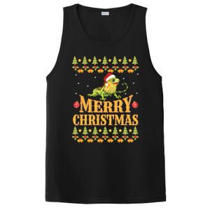 Bearded Dragon Ugly Christmas PosiCharge Competitor Tank