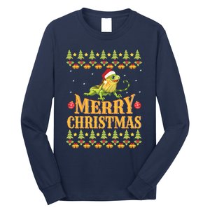 Bearded Dragon Ugly Christmas Long Sleeve Shirt