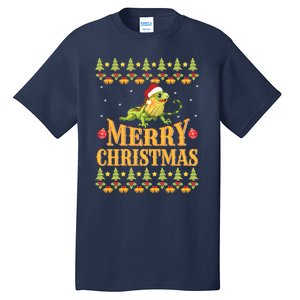 Bearded Dragon Ugly Christmas Tall T-Shirt