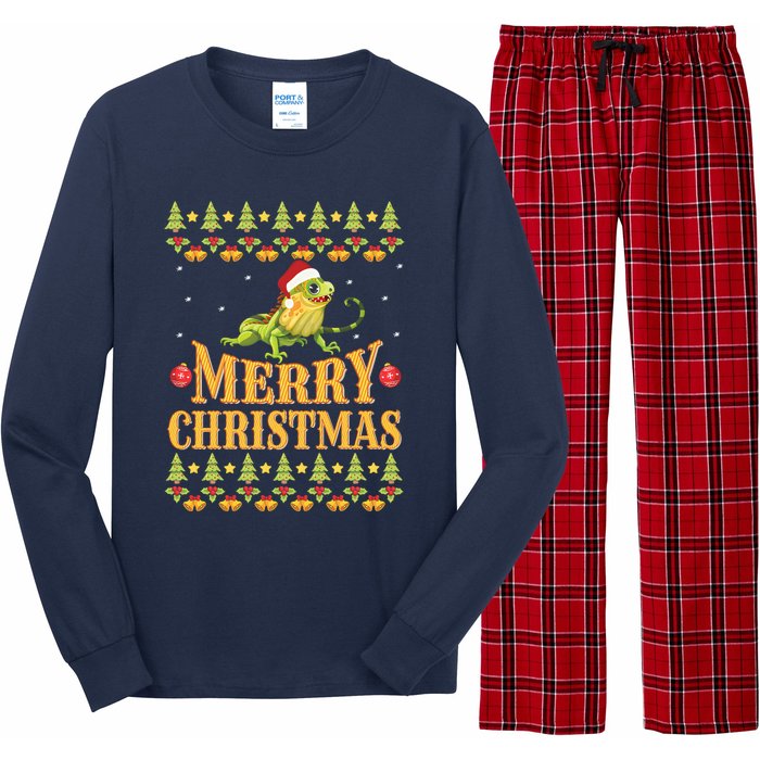 Bearded Dragon Ugly Christmas Long Sleeve Pajama Set