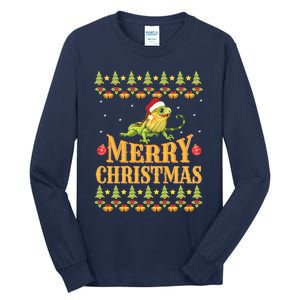 Bearded Dragon Ugly Christmas Tall Long Sleeve T-Shirt