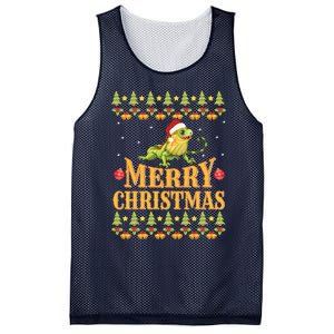 Bearded Dragon Ugly Christmas Mesh Reversible Basketball Jersey Tank