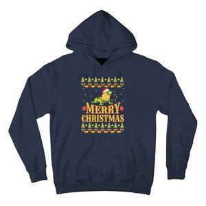 Bearded Dragon Ugly Christmas Tall Hoodie