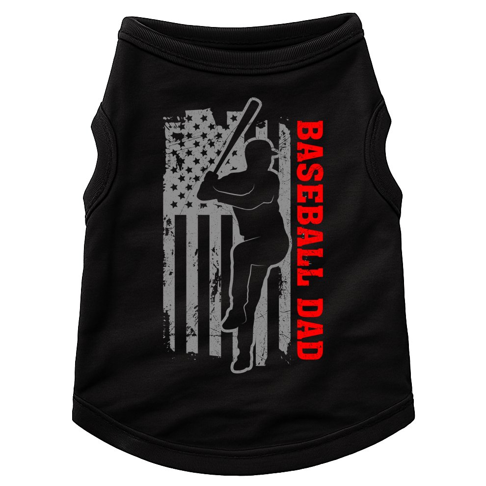 Baseball Dad Usa America Baseball Dad 'S Baseball Cool Gift Doggie Tank
