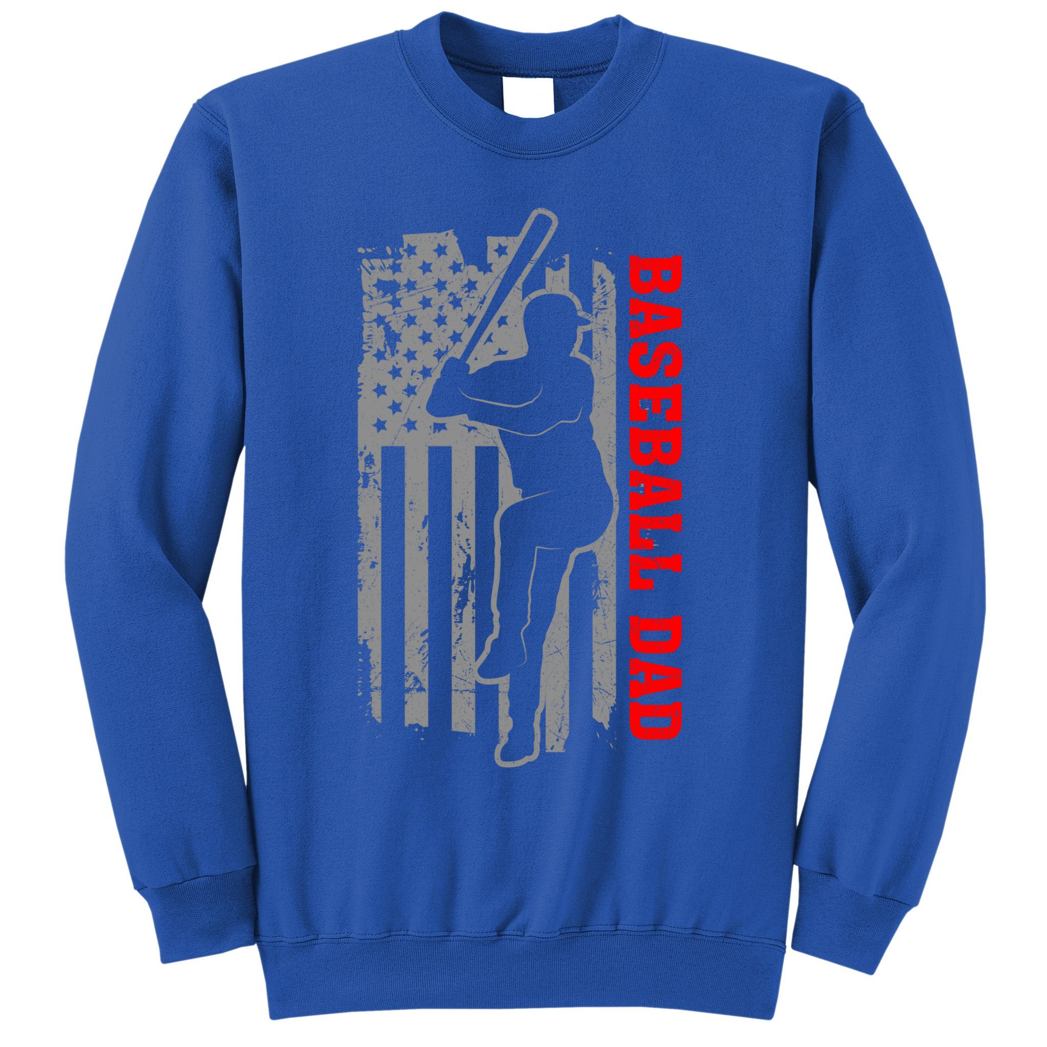 Baseball Dad Usa America Baseball Dad 'S Baseball Cool Gift Sweatshirt