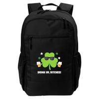 Bitches Drink Up Beer Funny St. Patrick's Day Cute Shamrock Backpack