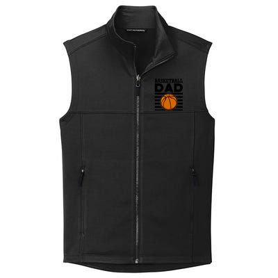 Basketball Dad Vintage Retro Line Collective Smooth Fleece Vest