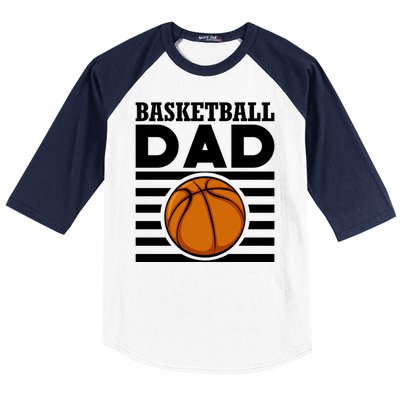 Basketball Dad Vintage Retro Line Baseball Sleeve Shirt