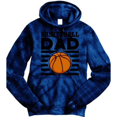 Basketball Dad Vintage Retro Line Tie Dye Hoodie