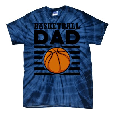 Basketball Dad Vintage Retro Line Tie-Dye T-Shirt