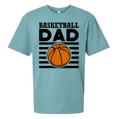 Basketball Dad Vintage Retro Line Sueded Cloud Jersey T-Shirt