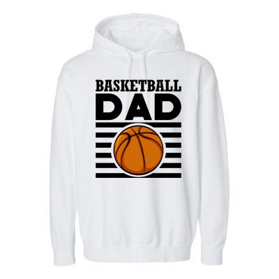 Basketball Dad Vintage Retro Line Garment-Dyed Fleece Hoodie