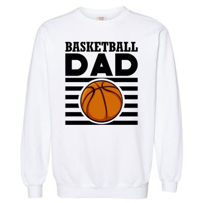 Basketball Dad Vintage Retro Line Garment-Dyed Sweatshirt