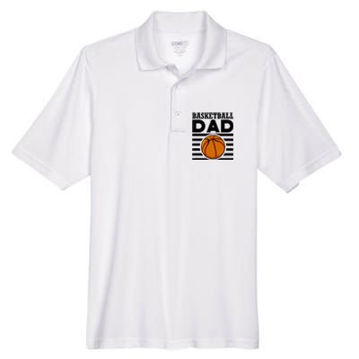 Basketball Dad Vintage Retro Line Men's Origin Performance Pique Polo