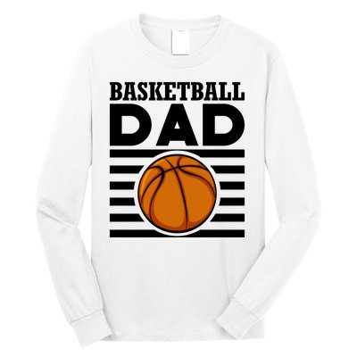 Basketball Dad Vintage Retro Line Long Sleeve Shirt