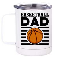 Basketball Dad Vintage Retro Line 12 oz Stainless Steel Tumbler Cup