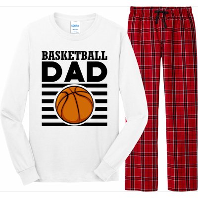 Basketball Dad Vintage Retro Line Long Sleeve Pajama Set