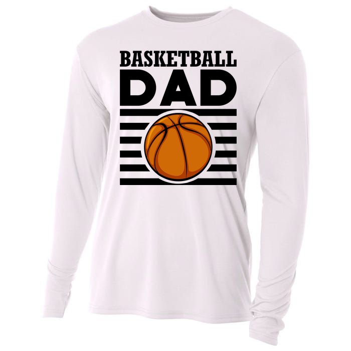 Basketball Dad Vintage Retro Line Cooling Performance Long Sleeve Crew