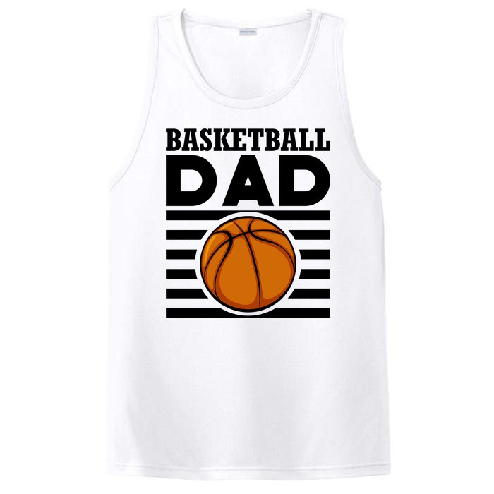 Basketball Dad Vintage Retro Line PosiCharge Competitor Tank