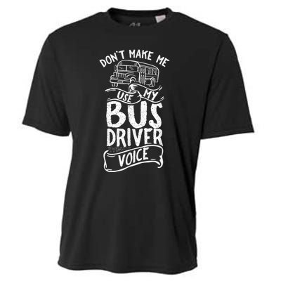 Bus Driver Voice Job Operator Busman Driving Cooling Performance Crew T-Shirt