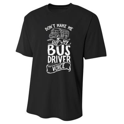 Bus Driver Voice Job Operator Busman Driving Performance Sprint T-Shirt