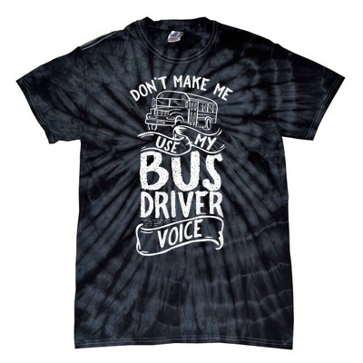 Bus Driver Voice Job Operator Busman Driving Tie-Dye T-Shirt