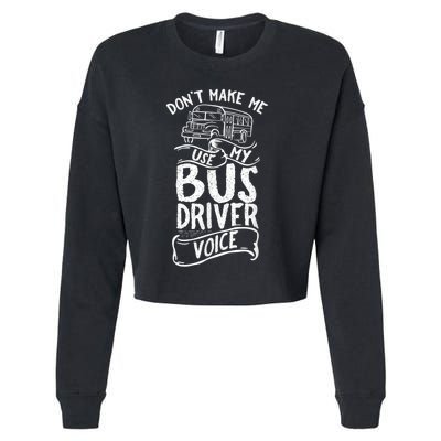 Bus Driver Voice Job Operator Busman Driving Cropped Pullover Crew