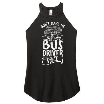 Bus Driver Voice Job Operator Busman Driving Women’s Perfect Tri Rocker Tank