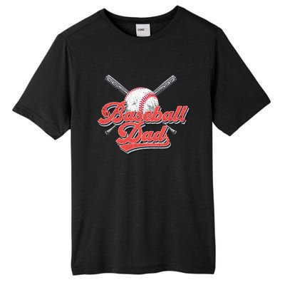 Baseball Dad Vintage Baseball For Dad Tall Fusion ChromaSoft Performance T-Shirt