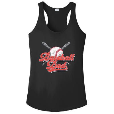 Baseball Dad Vintage Baseball For Dad Ladies PosiCharge Competitor Racerback Tank