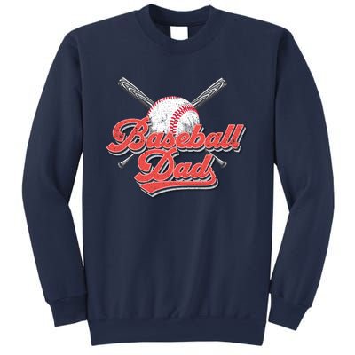 Baseball Dad Vintage Baseball For Dad Sweatshirt