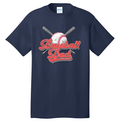 Baseball Dad Vintage Baseball For Dad Tall T-Shirt