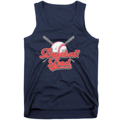 Baseball Dad Vintage Baseball For Dad Tank Top